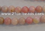 COP1061 15.5 inches 8mm round natural pink opal gemstone beads