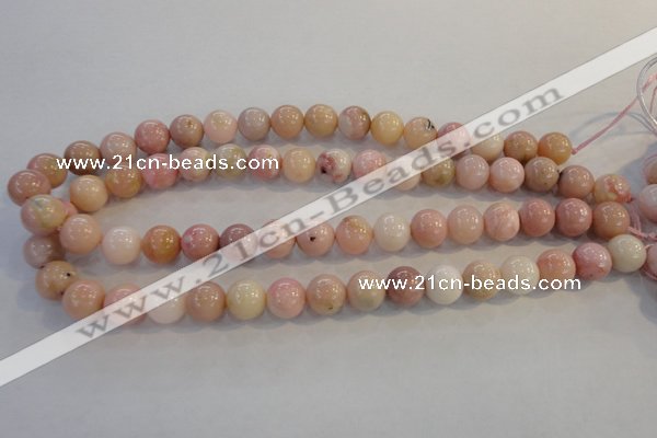 COP1063 15.5 inches 12mm round natural pink opal gemstone beads