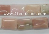 COP12 15.5 inches 13*18mm rectangle natural pink opal beads wholesale