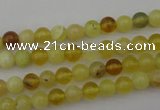 COP1201 15.5 inches 6mm round yellow opal gemstone beads