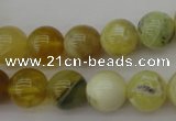 COP1204 15.5 inches 12mm round yellow opal gemstone beads