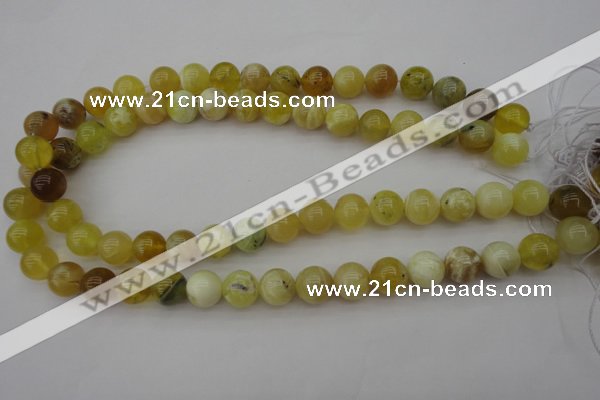 COP1204 15.5 inches 12mm round yellow opal gemstone beads