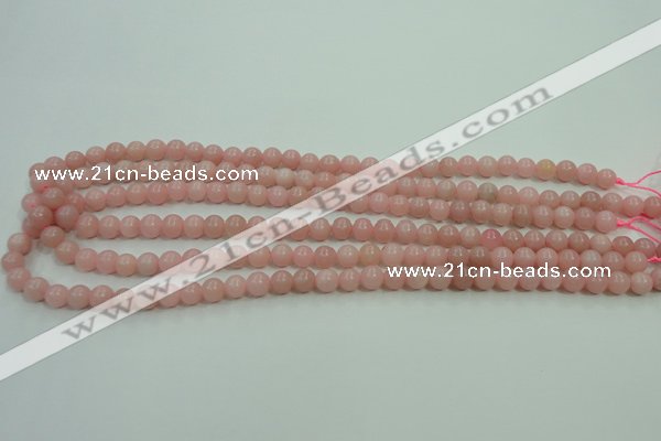 COP1211 15.5 inches 6mm round Chinese pink opal gemstone beads