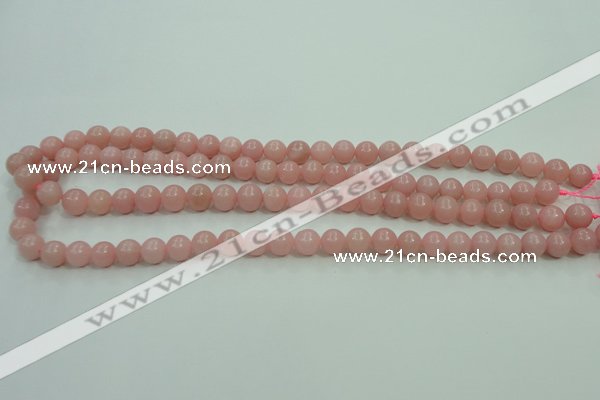 COP1212 15.5 inches 8mm round Chinese pink opal gemstone beads