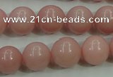 COP1215 15.5 inches 14mm round Chinese pink opal gemstone beads