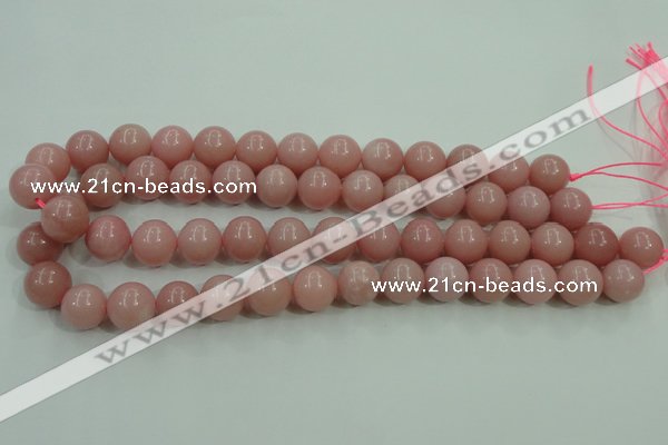 COP1215 15.5 inches 14mm round Chinese pink opal gemstone beads