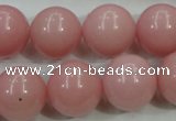 COP1216 15.5 inches 16mm round Chinese pink opal gemstone beads