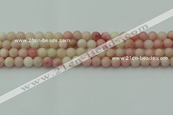 COP1226 15.5 inches 6mm round Chinese pink opal beads wholesale