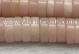 COP1234 15.5 inches 3*8mm heishi Chinese pink opal beads