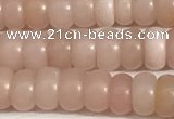 COP1237 15.5 inches 3.5*6mm rondelle Chinese pink opal beads