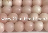 COP1241 15.5 inches 6mm round Chinese pink opal beads