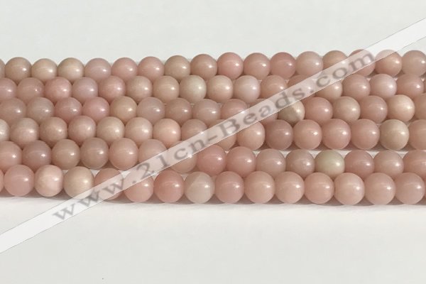 COP1242 15.5 inches 8mm round Chinese pink opal beads