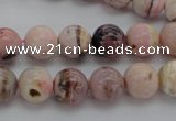 COP1252 15.5 inches 8mm round natural pink opal gemstone beads