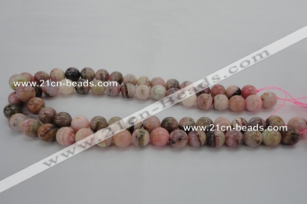 COP1254 15.5 inches 12mm round natural pink opal gemstone beads