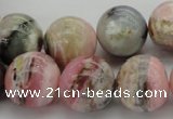 COP1256 15.5 inches 16mm round natural pink opal gemstone beads