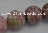 COP1257 15.5 inches 18mm round natural pink opal gemstone beads