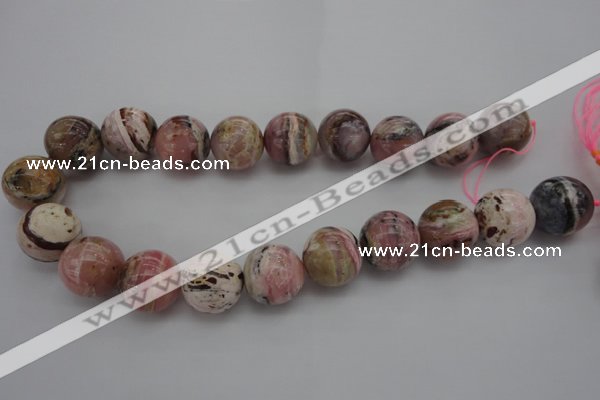 COP1257 15.5 inches 18mm round natural pink opal gemstone beads