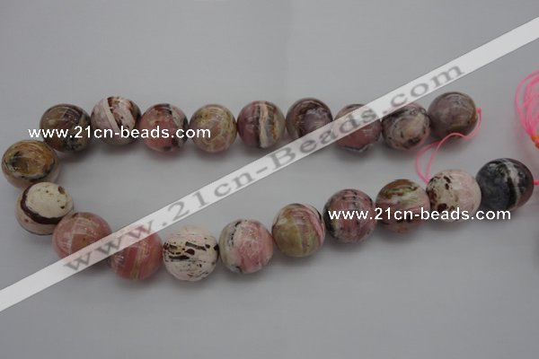 COP1258 15.5 inches 20mm round natural pink opal gemstone beads