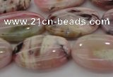 COP1276 15.5 inches 15*20mm oval natural pink opal gemstone beads