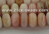 COP1288 15.5 inches 6*10mm rondelle natural pink opal beads