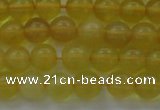 COP1301 15.5 inches 6mm round natural yellow opal gemstone beads