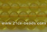 COP1302 15.5 inches 8mm round natural yellow opal gemstone beads