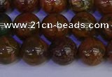 COP1364 15.5 inches 12mm round African green opal beads wholesale