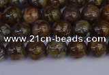 COP1371 15.5 inches 6mm round fire lace opal beads wholesale