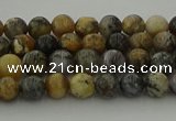 COP1380 15.5 inches 4mm round moss opal gemstone beads whholesale