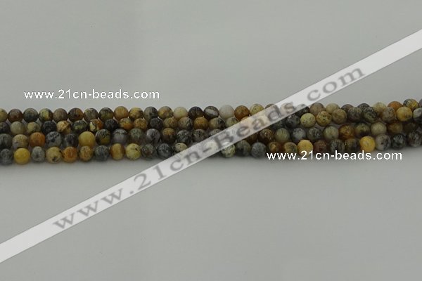 COP1380 15.5 inches 4mm round moss opal gemstone beads whholesale