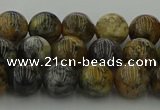 COP1382 15.5 inches 8mm round moss opal gemstone beads whholesale