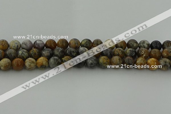 COP1383 15.5 inches 10mm round moss opal gemstone beads whholesale