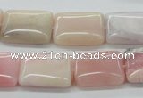 COP14 15.5 inches 15*20mm rectangle natural pink opal beads wholesale