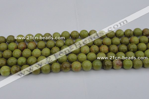 COP1403 15.5 inches 10mm round yellow opal gemstone beads