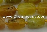 COP1422 15.5 inches 13*18mm drum yellow opal gemstone beads