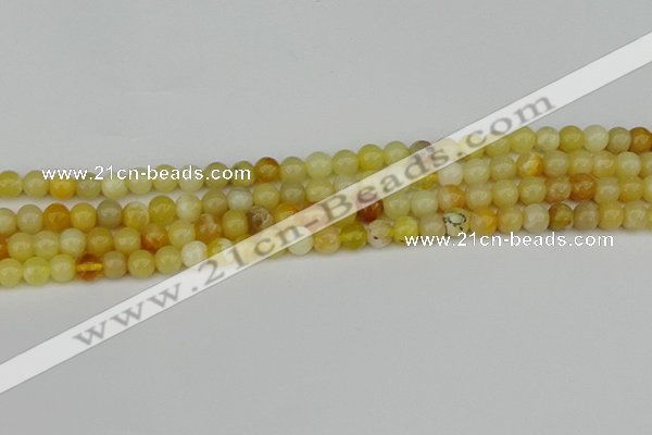 COP1426 15.5 inches 6mm round yellow opal beads wholesale