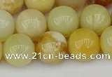 COP1429 15.5 inches 12mm round yellow opal beads wholesale