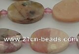 COP1438 15.5 inches 15*20mm oval natural pink opal gemstone beads