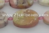 COP1439 15.5 inches 16*22mm oval natural pink opal gemstone beads