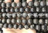 COP1448 15.5 inches 12mm - 13mm round blue opal gemstone beads