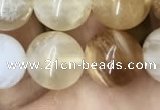 COP1459 15.5 inches 12mm round yellow opal gemstone beads