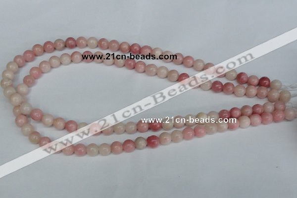 COP152 15.5 inches 8mm round pink opal gemstone beads wholesale