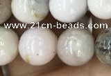 COP1542 15.5 inches 8mm round AB-color natural pink opal beads