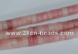 COP156 15.5 inches 4*6mm rondelle pink opal gemstone beads wholesale