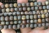 COP1580 15.5 inches 8mm round Australia brown green opal beads