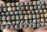 COP1581 15.5 inches 10mm round Australia brown green opal beads