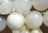 COP1586 15.5 inches 10mm round white opal gemstone beads