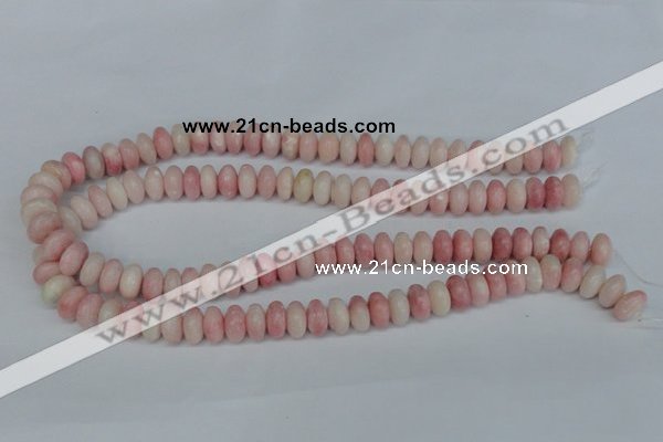 COP160 15.5 inches 6*12mm rondelle pink opal gemstone beads wholesale