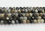 COP1611 15.5 inches 10mm faceted round moss opal beads