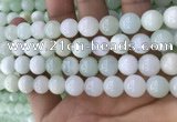 COP1637 15.5 inches 10mm round natural green opal beads